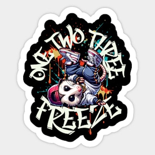 One Two Three Freeze Sticker